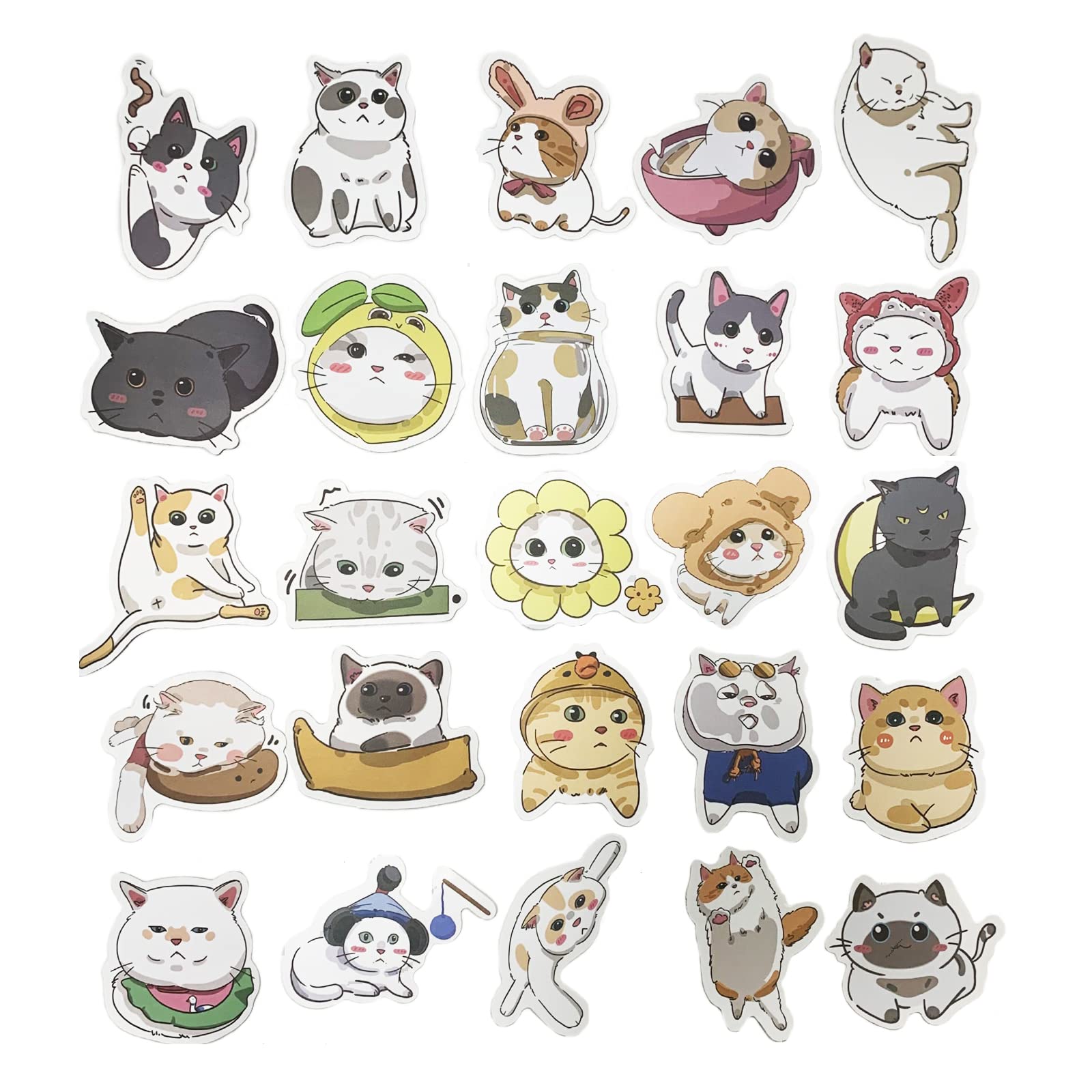 Amazon.co.jp: 猫 ステッカーセット 62枚 ステッカー セット スケボー